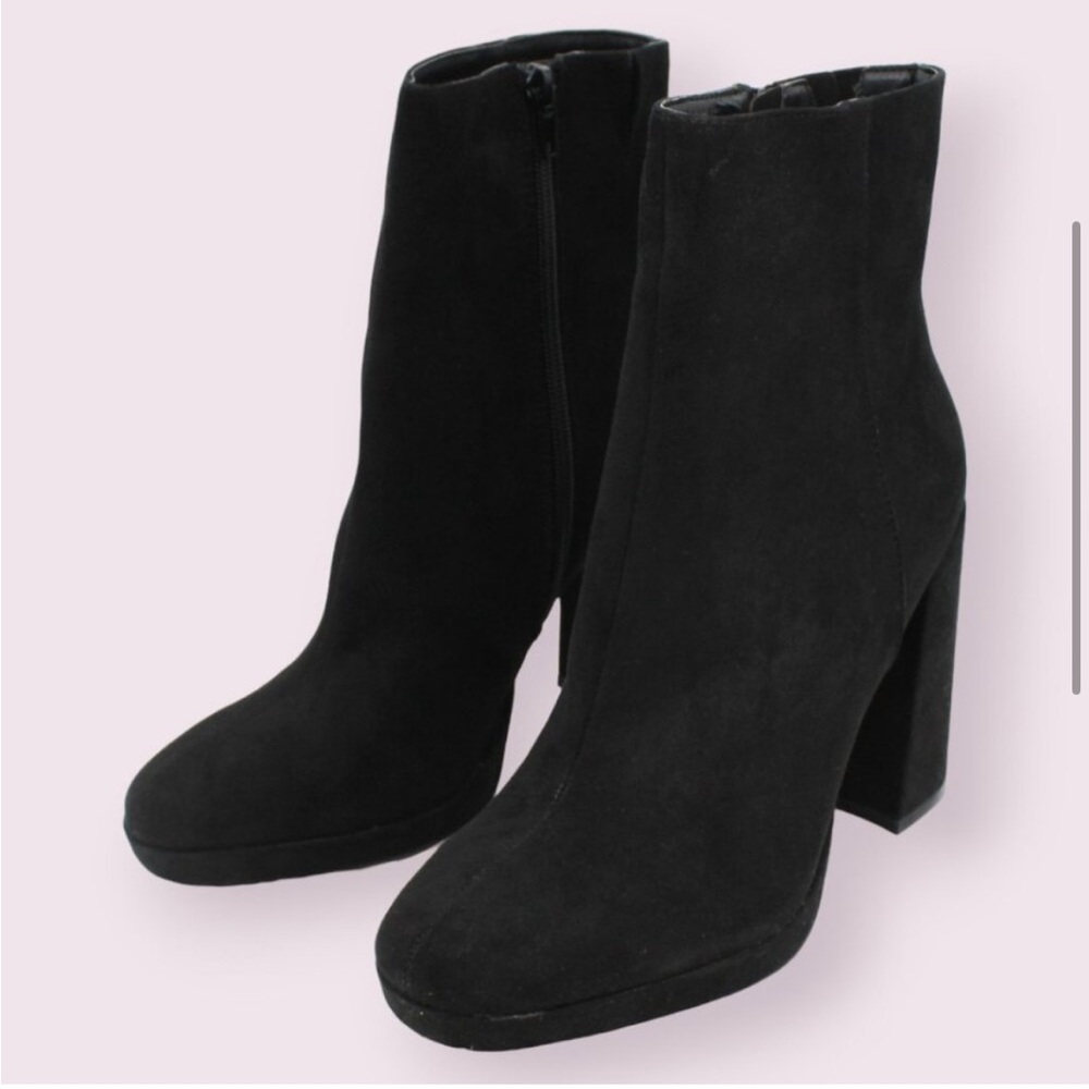 XOXO Black Heeled Boots